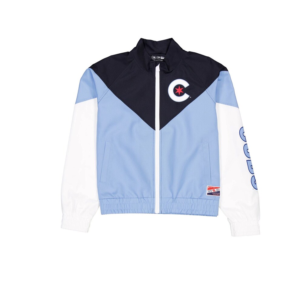 New Era Chicago Cubs Throwback Women's Windbreaker - Size XL